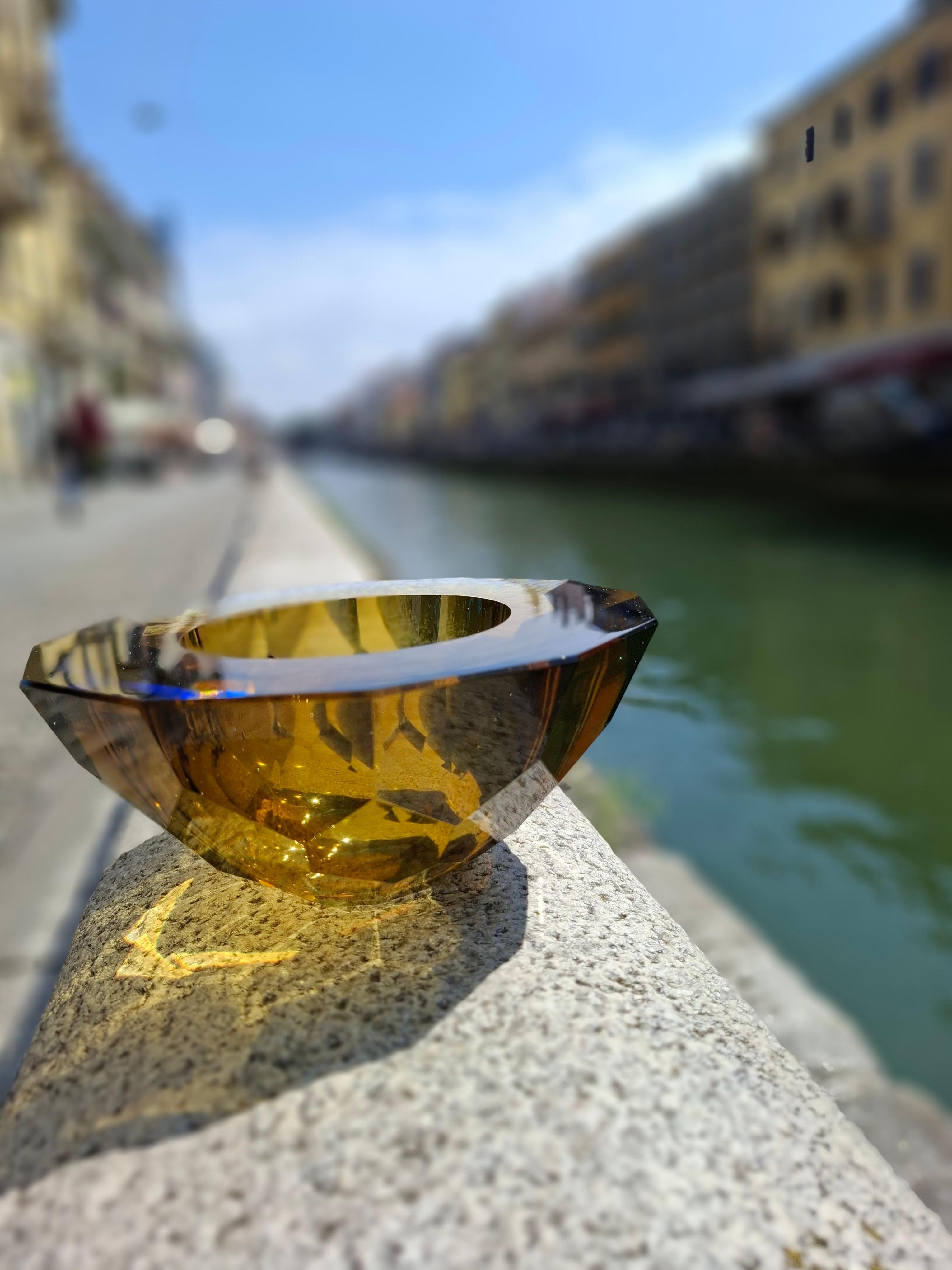 FLAVIO POLI SEGUSO CENTROTAVOLA  VETRO DI MURANO 1950 ITaLY in vendita 4