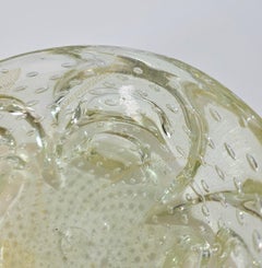 Flavio Poli Seguso  Murano Glass Bowl Mid-Century Modern Design Italy 1960/70s