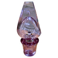 Flavio Poli Seguso, Sculptural Purple Murano Glass Table Lamp