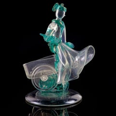 Flavio Poli Seguso Vetri d'Arte Murano Iridescent Italian Art Glass Sculpture