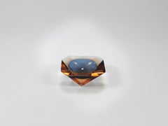 Flavio Poli Sommerso Kaviar Murano Glas Diamantschale von Seguso, Italien, 1960er Jahre