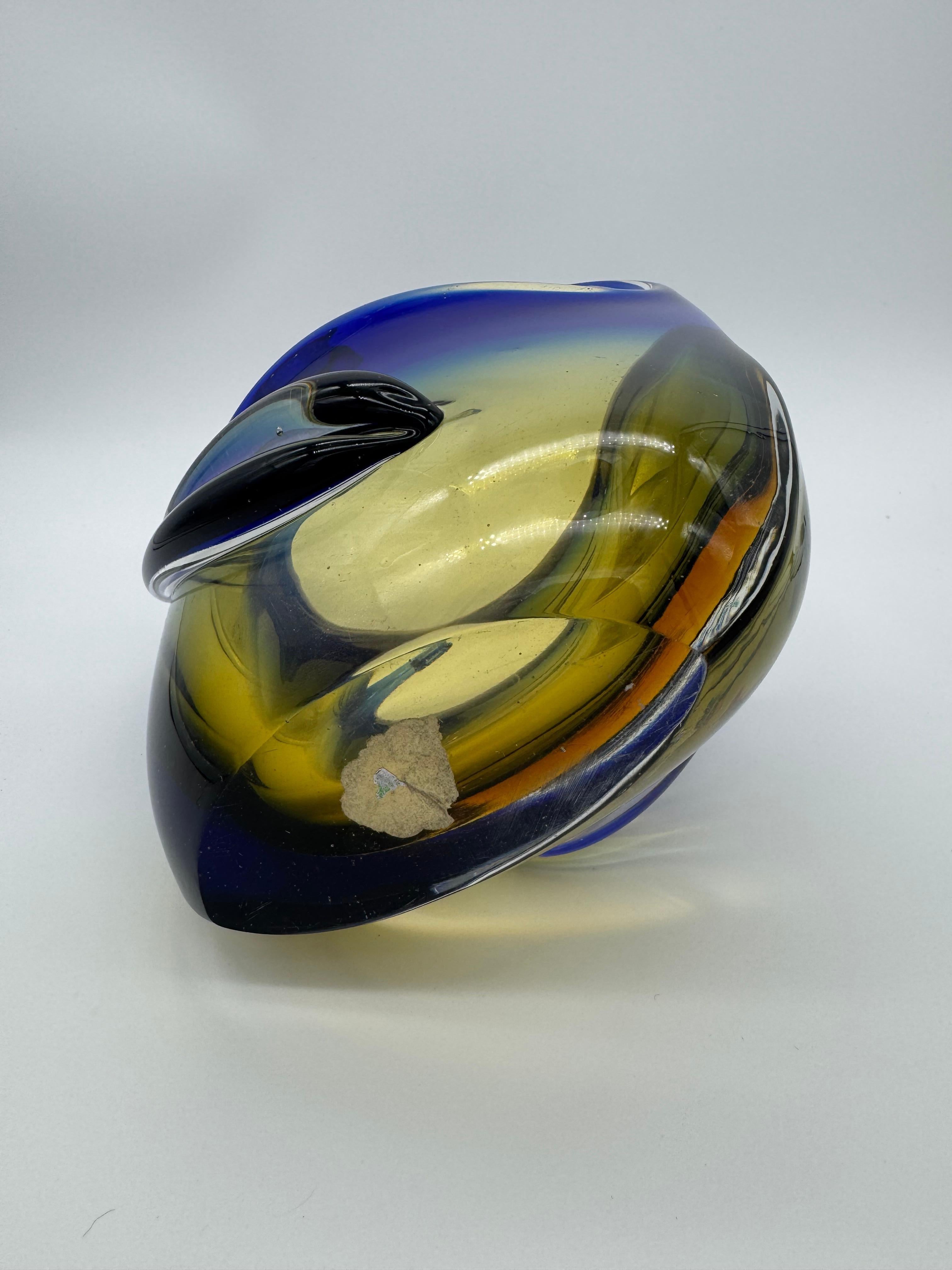 Italiano Flavio Poli Murano Glass Sommerso in vendita
