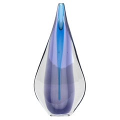 Flavio Poli Sommerso “Teardrop” vase Murano glass Seguso Italy 1960