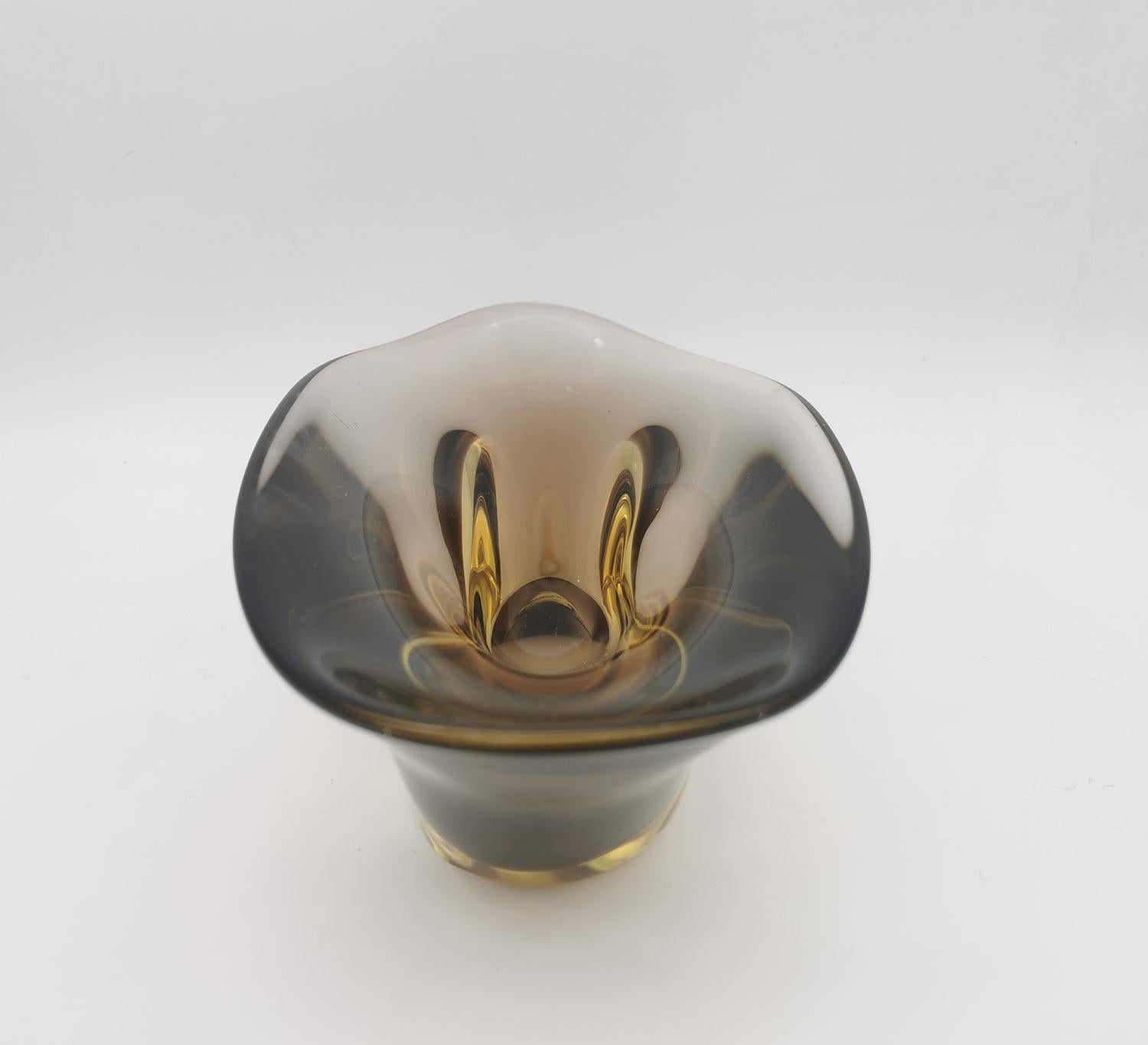 Vaso Sommerso di Flavio Poli per Seguso, Murano Venezia in vendita 4