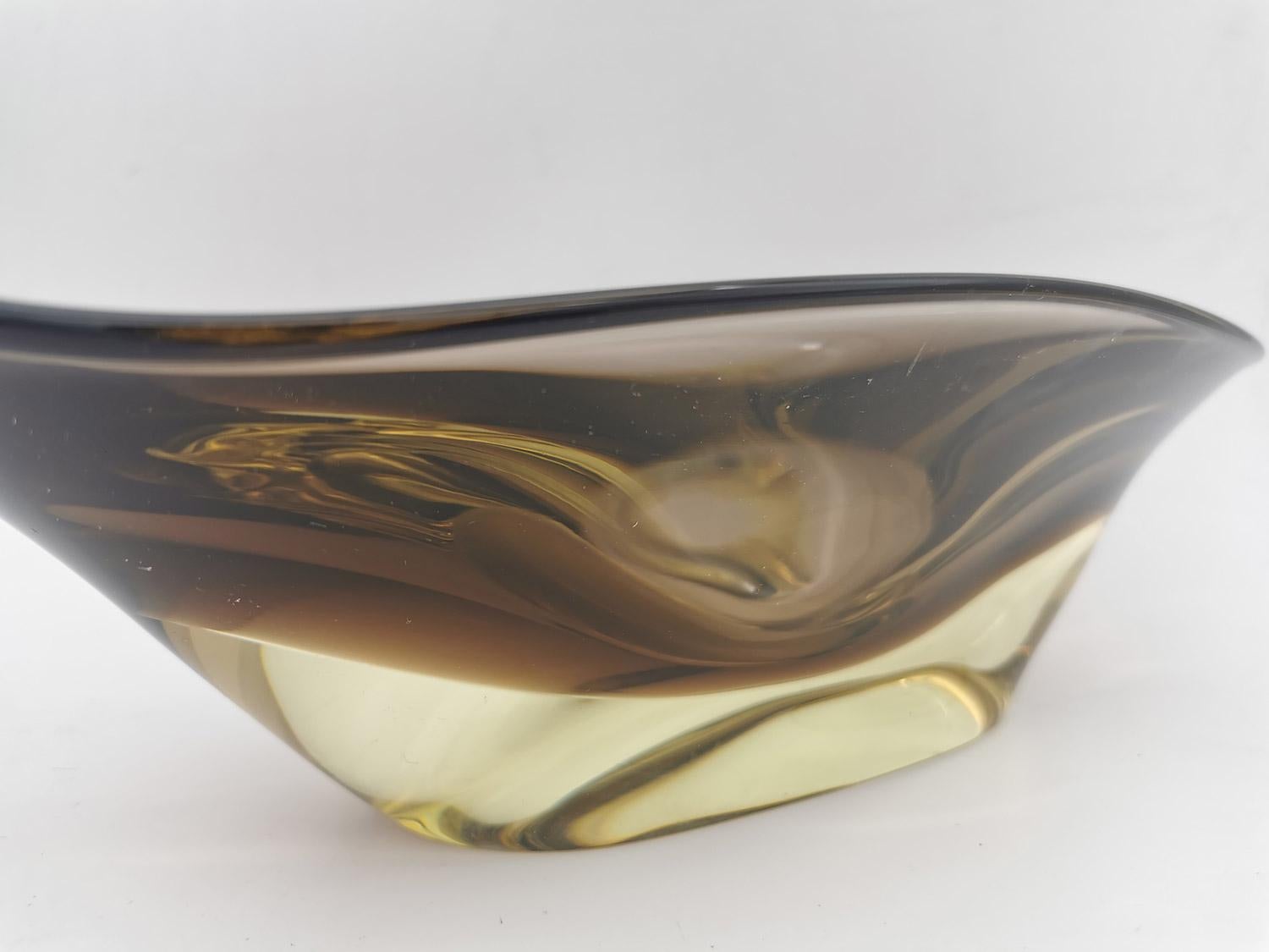 Vase „Sommerso“ von Flavio Poli für Seguso, Murano Venedig im Angebot 2