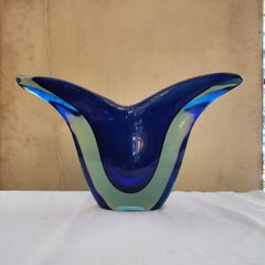 Flavio Poli Sommerso Vase Glass Seguso Murano, Italy, 1960s