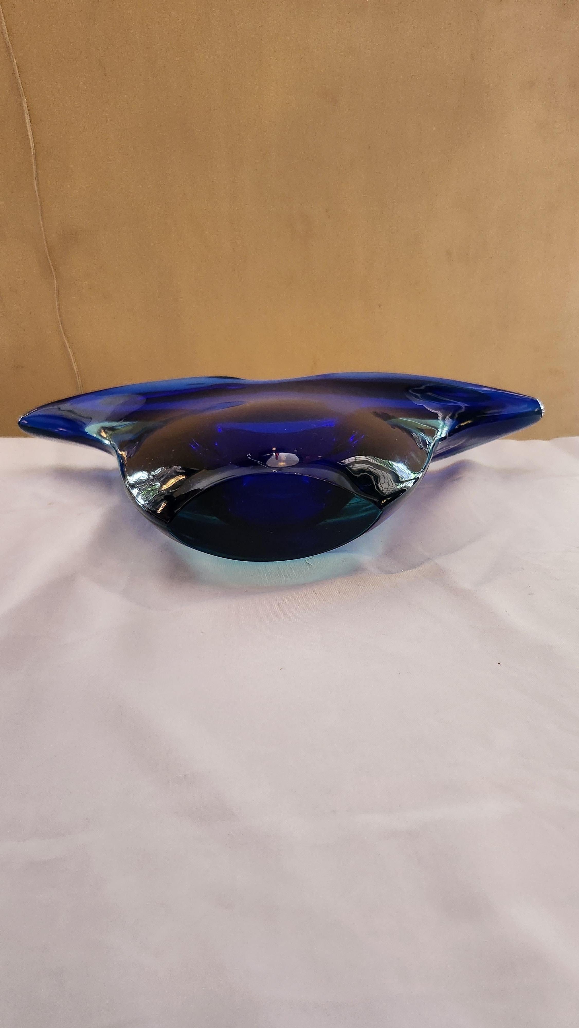 Italian Flavio Poli Sommerso Vase Glass Seguso Murano, Italy, 1960s For Sale