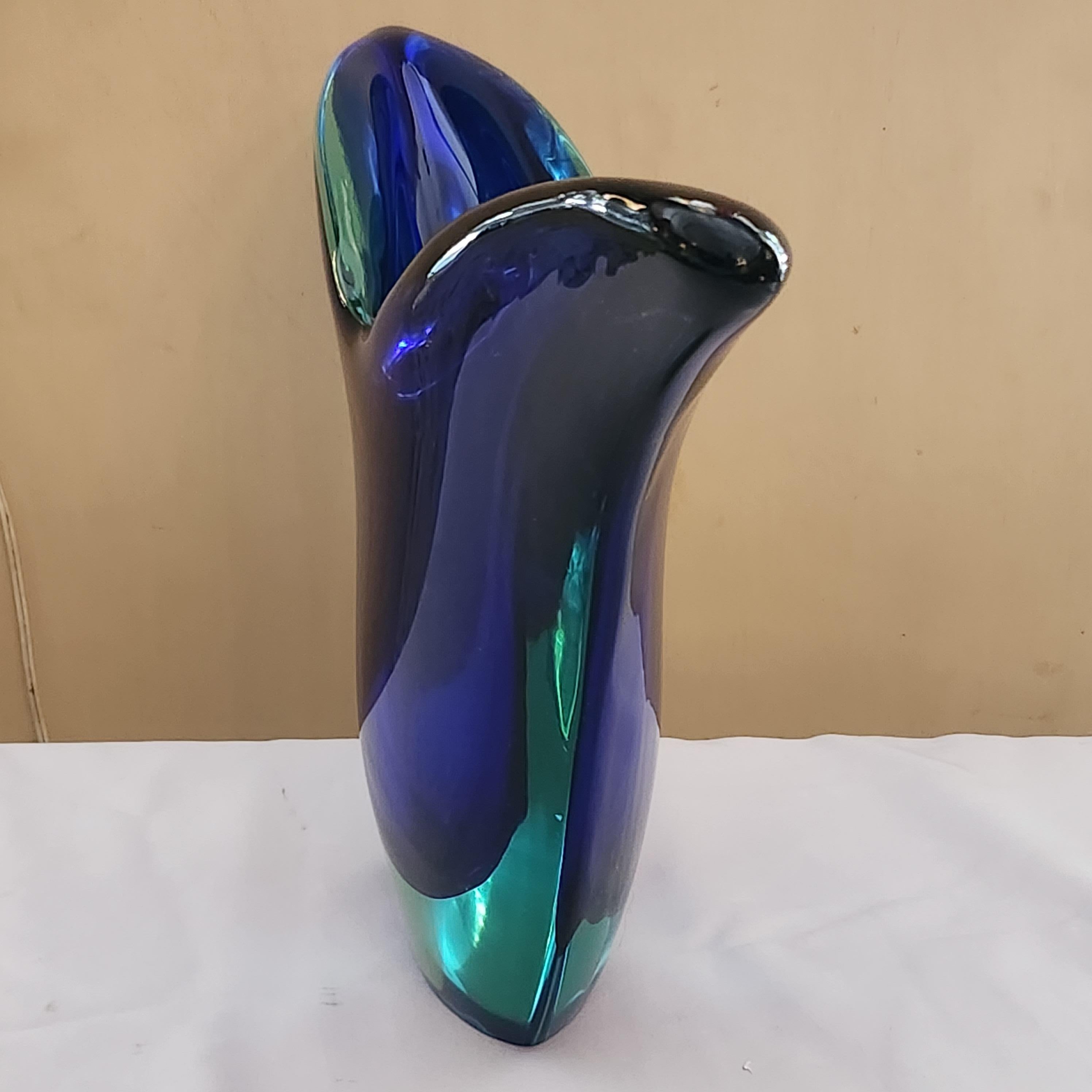 Verre d'art Flavio Poli Sommerso Vase Glass Seguso Murano, Italie, années 1960 en vente