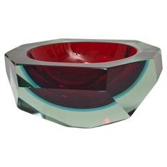 Flavio Poli Aschenbecher aus Muranoglas, Italien, 60er Jahre, Mid-Century Modern