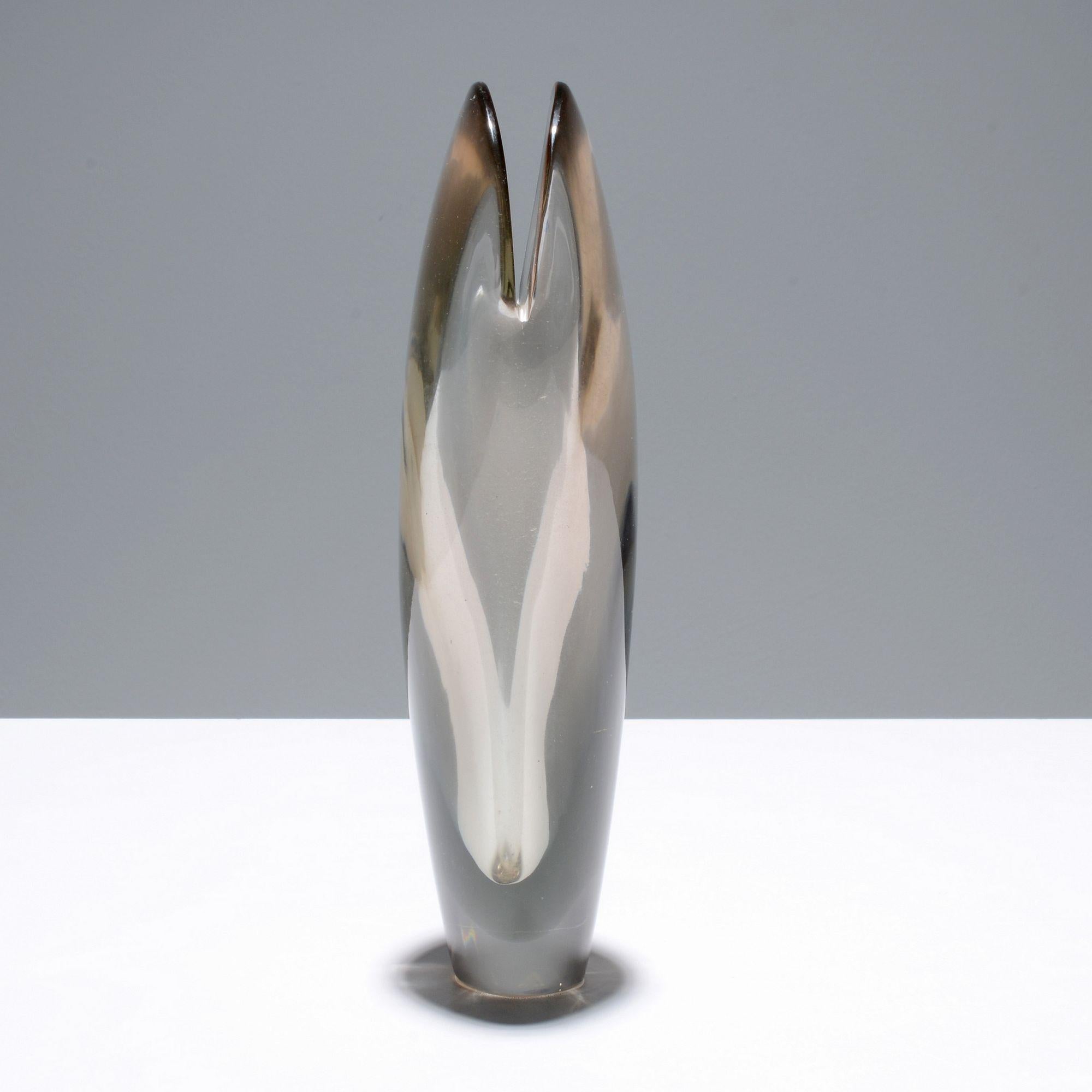 Mid-Century moderno Vaso VALVA di Flavio Poli, Murano in vendita