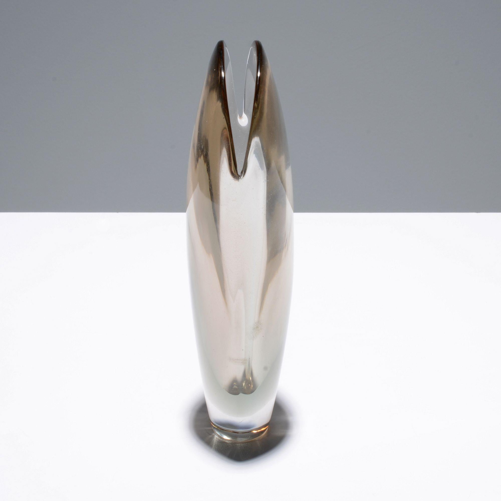 Vetro soffiato Vaso VALVA di Flavio Poli, Murano in vendita