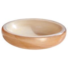 Flavio Poli, Vaso, Piatto, Vetro, Foglia d'oro, Italia, anni '30