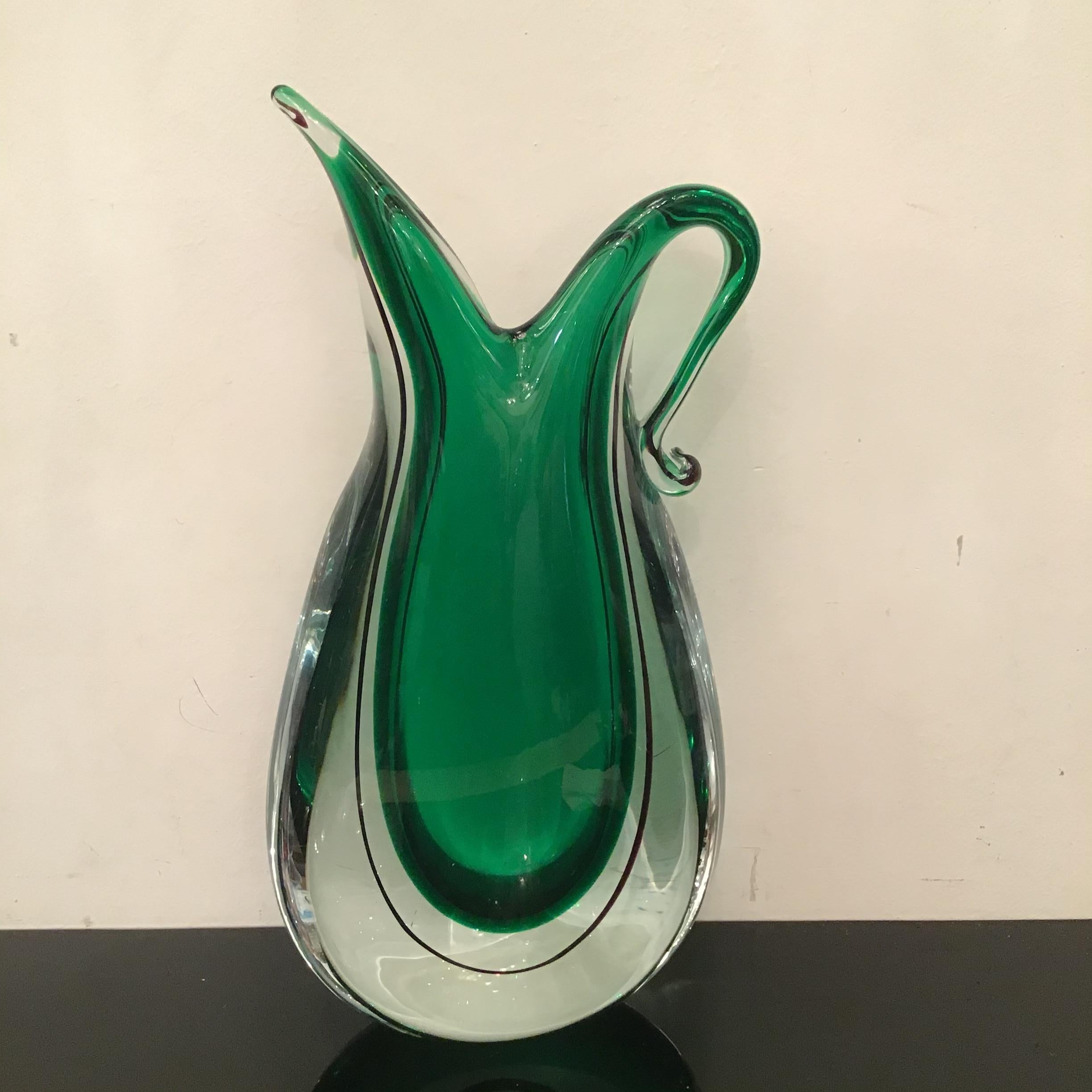 Flavio Poli-Vase aus Muranoglas, 1955, Italien im Angebot 7