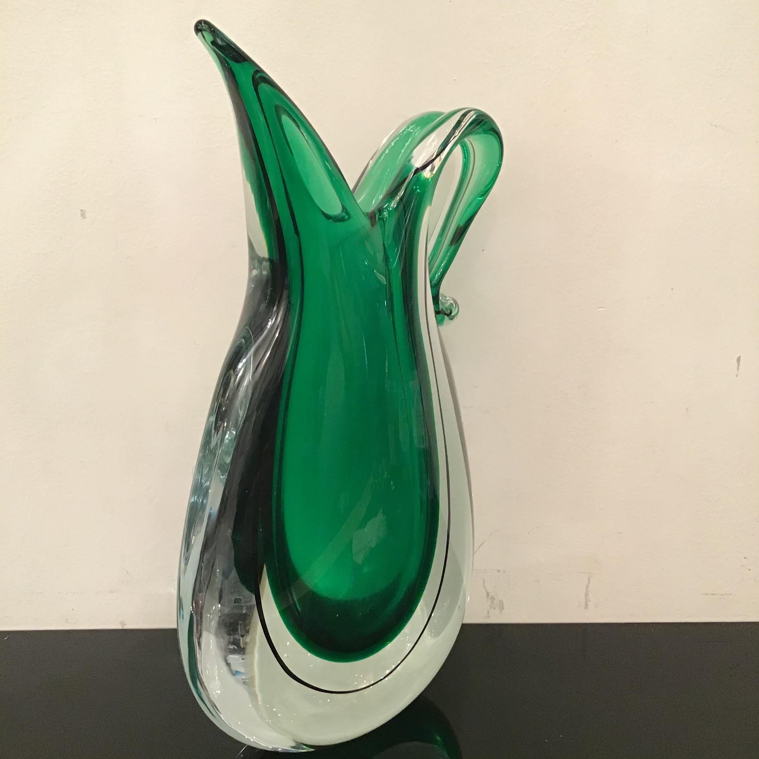 Flavio Poli-Vase aus Muranoglas, 1955, Italien im Angebot 8