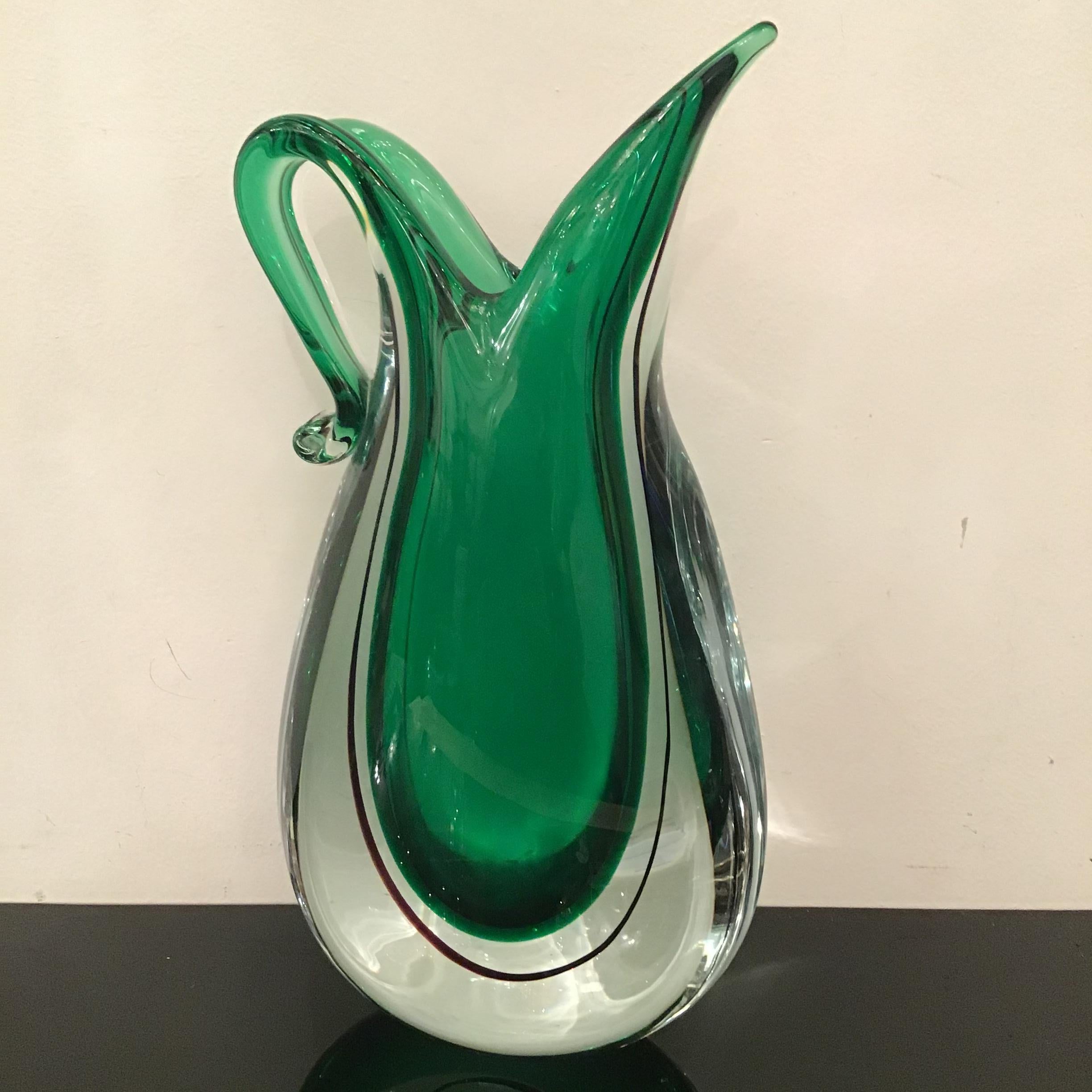 Flavio Poli-Vase aus Muranoglas, 1955, Italien im Angebot 9