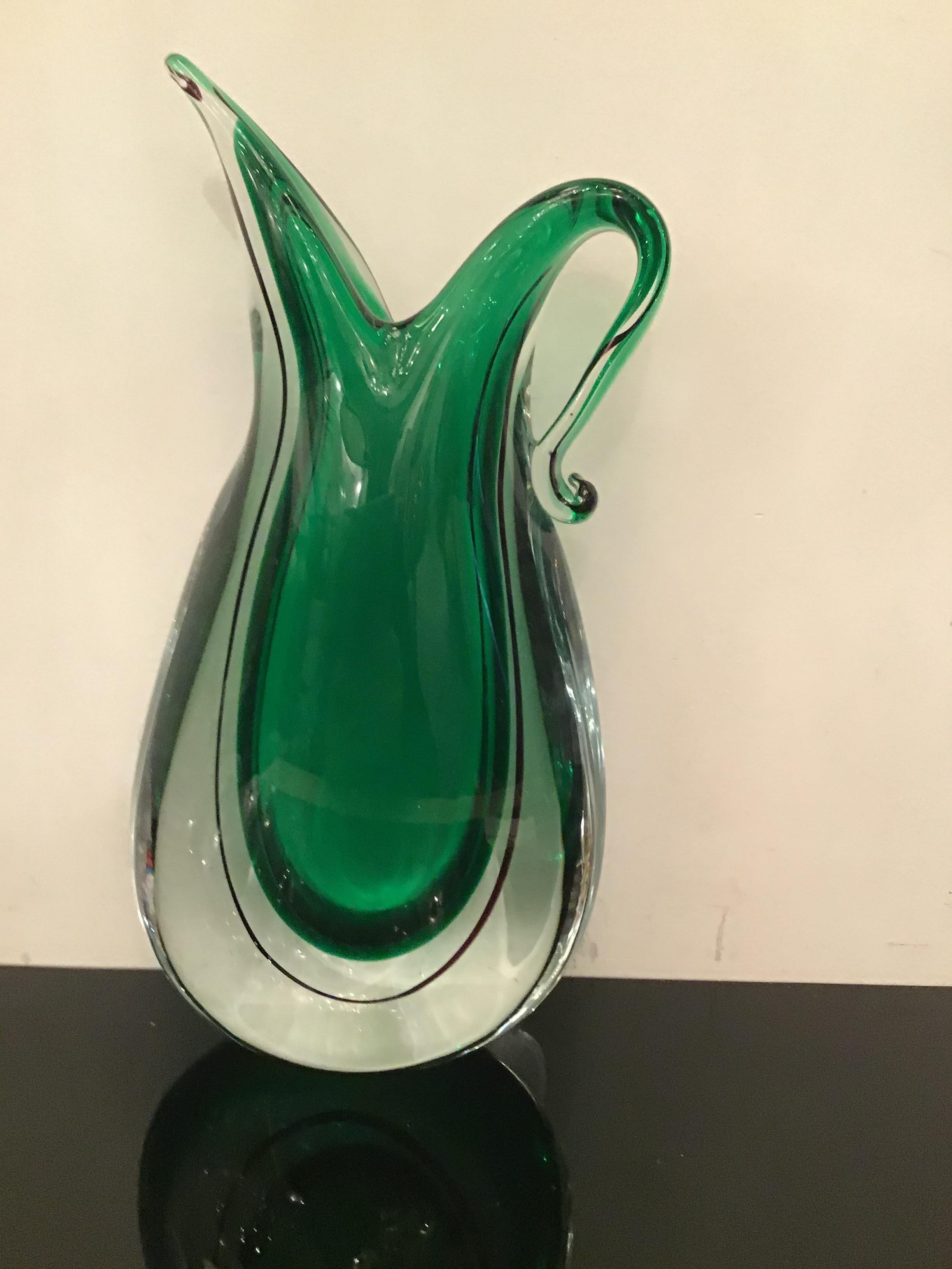 Flavio Poli-Vase aus Muranoglas, 1955, Italien im Angebot 12