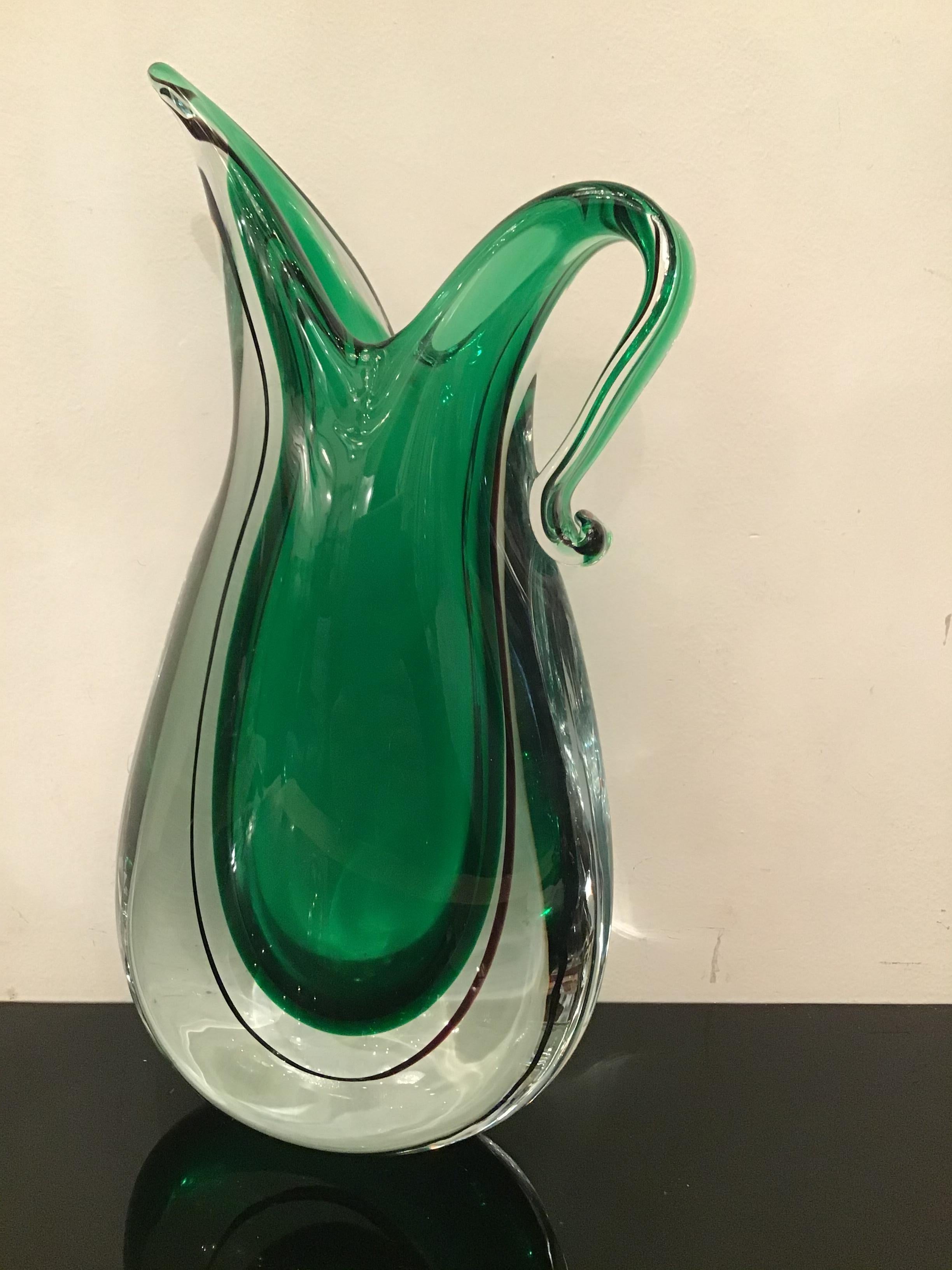 Flavio Poli-Vase aus Muranoglas, 1955, Italien im Angebot 14