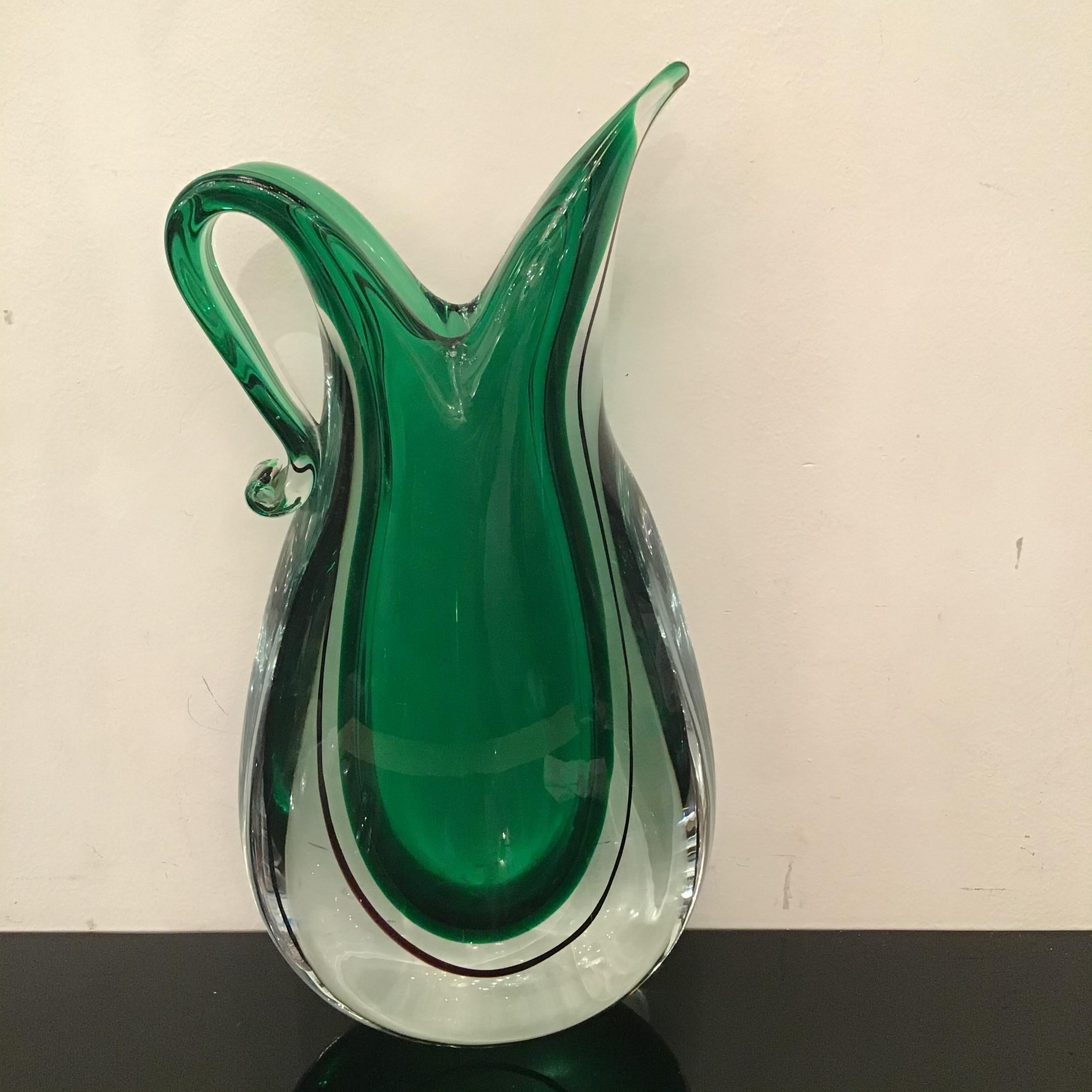 Flavio Poli-Vase aus Muranoglas, 1955, Italien im Zustand „Hervorragend“ im Angebot in Milano, IT