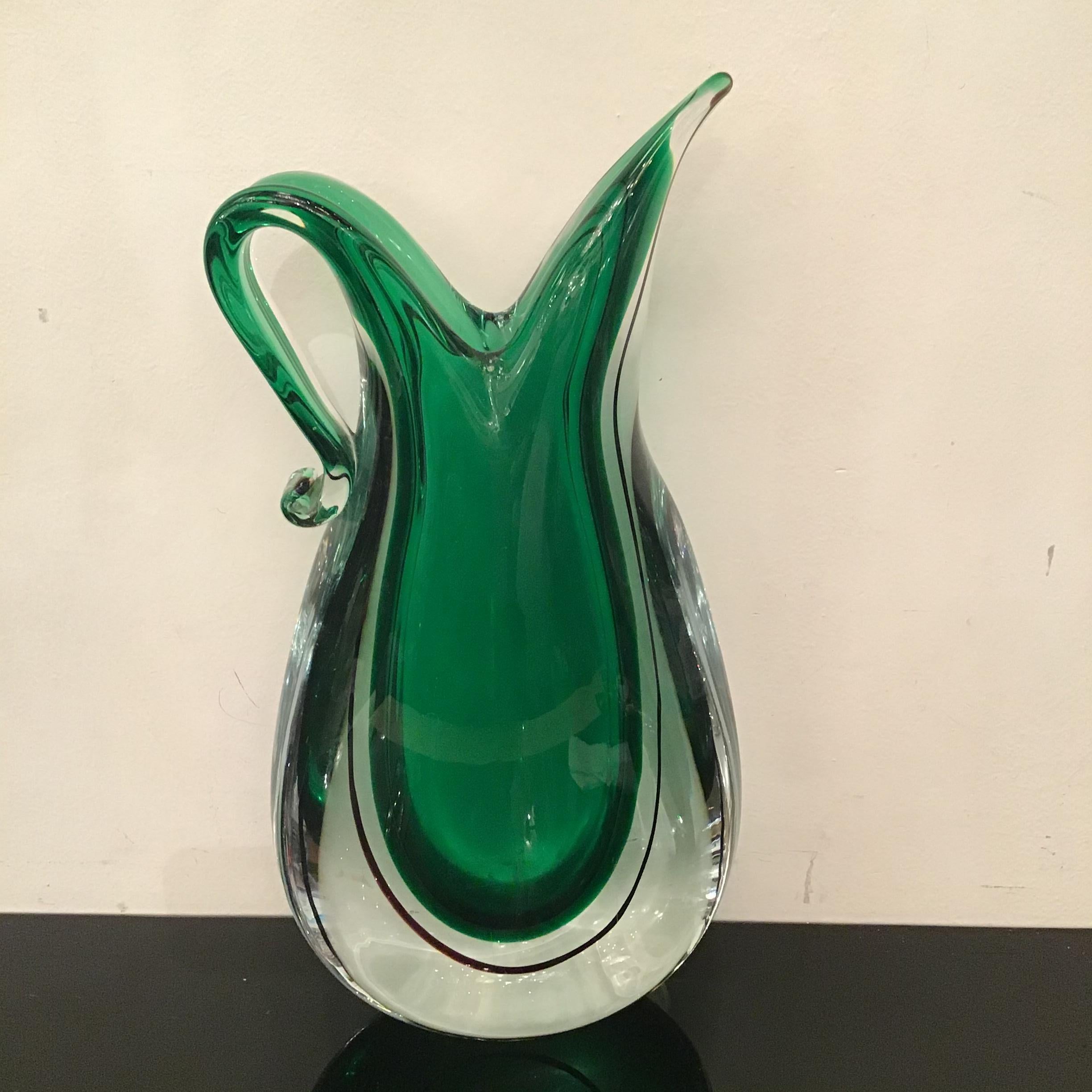 Flavio Poli-Vase aus Muranoglas, 1955, Italien (Mitte des 20. Jahrhunderts) im Angebot