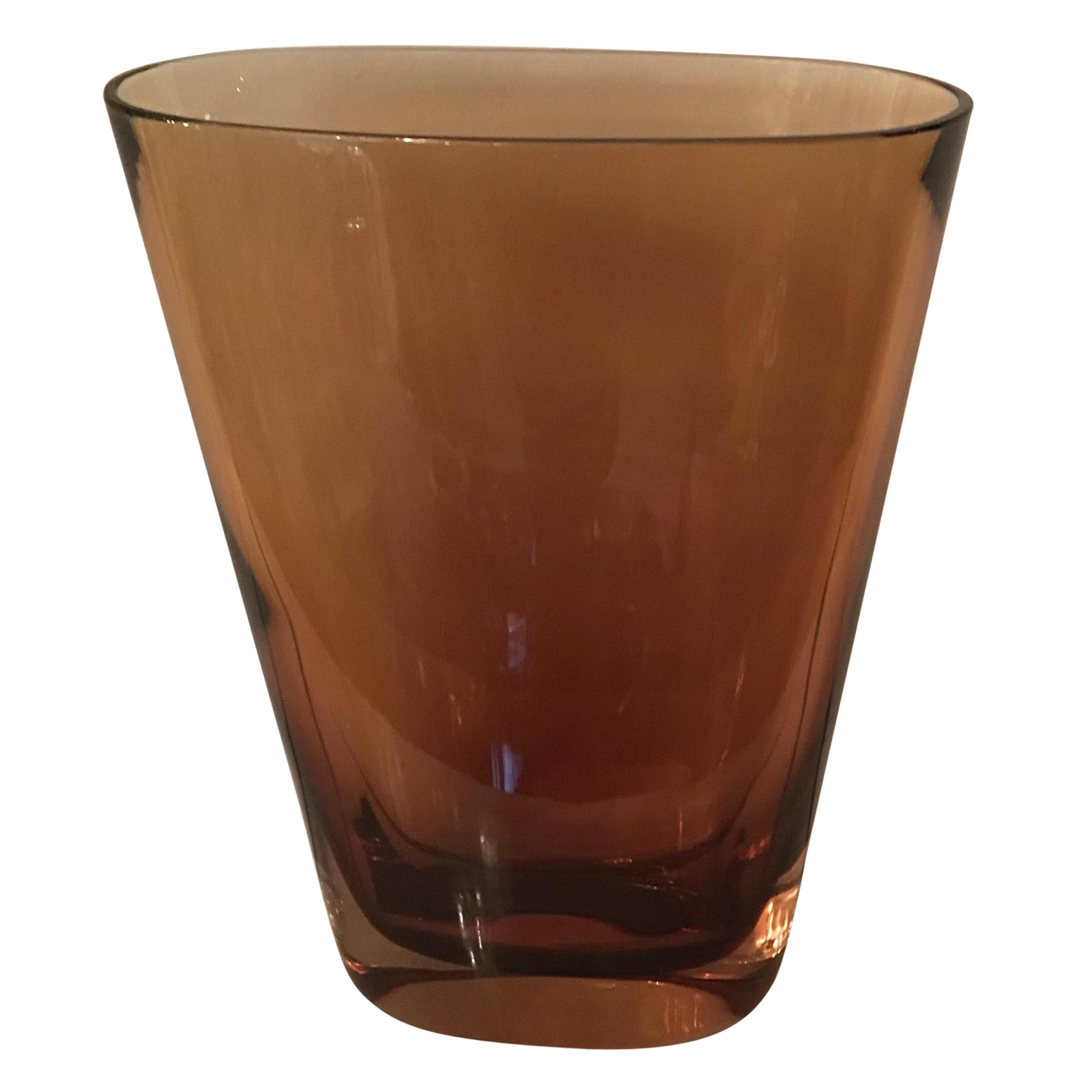 Flavio Poli Jarrón de cristal de Murano 1955 Italia