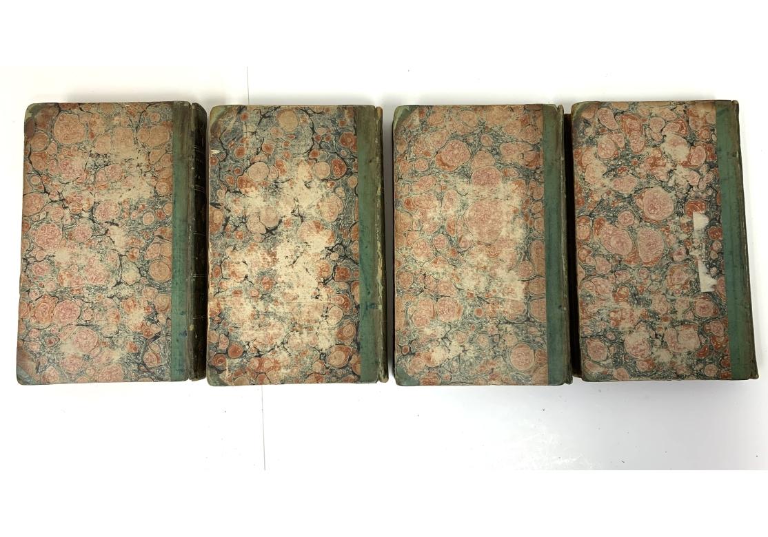 Georgian Flavius Josephus 4 Vol. Leatherbound Complete Set William Whiston 1818