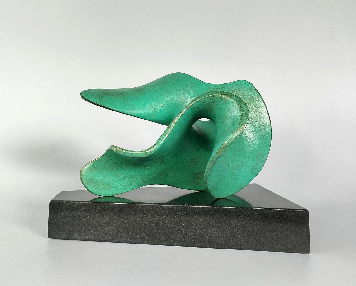 "Scultura con piedistallo in bronzo "Engaging (36 pollici)