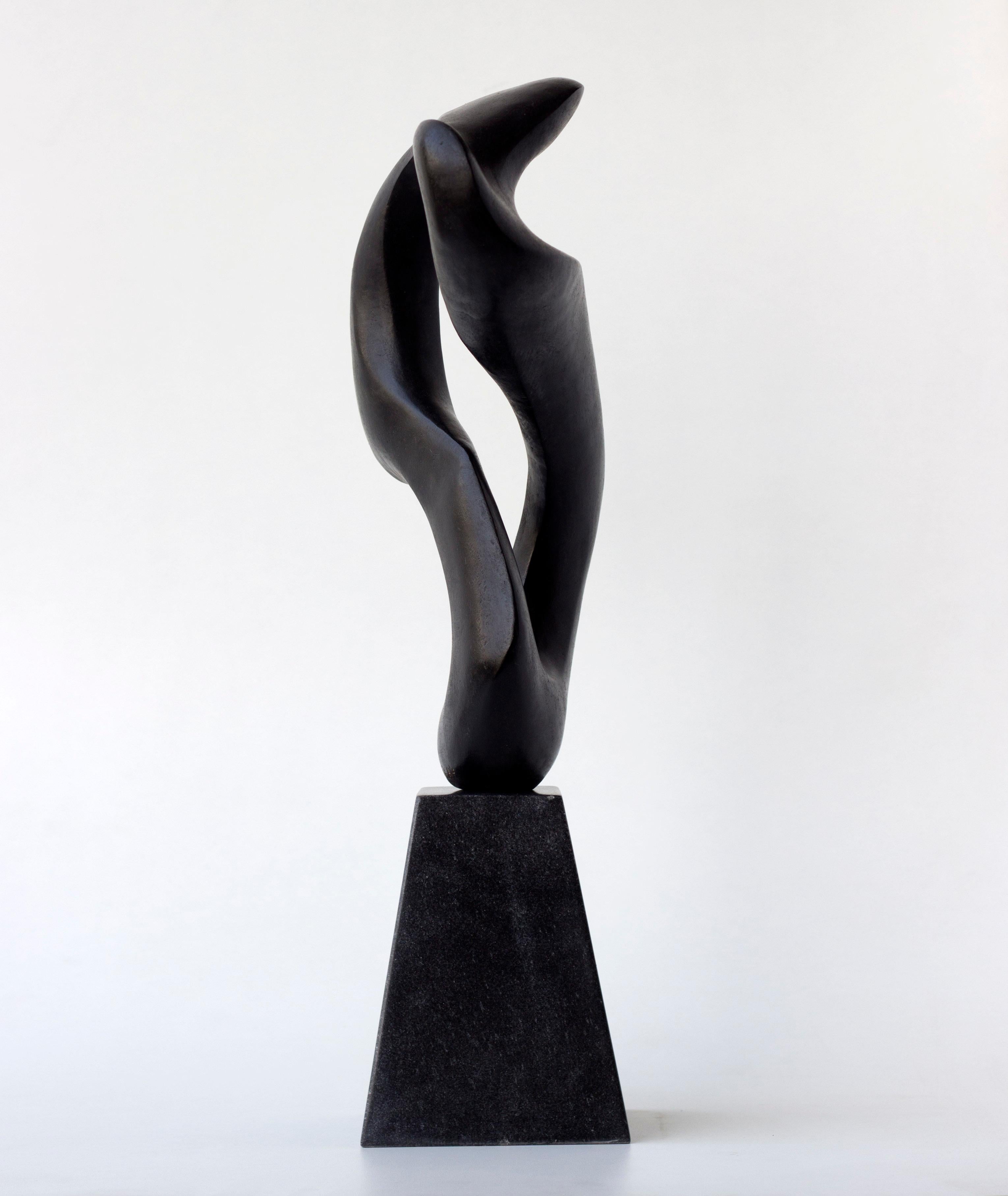 Sculpture abstraite en bronze « Sémpre » sur socle en marbre en vente 3