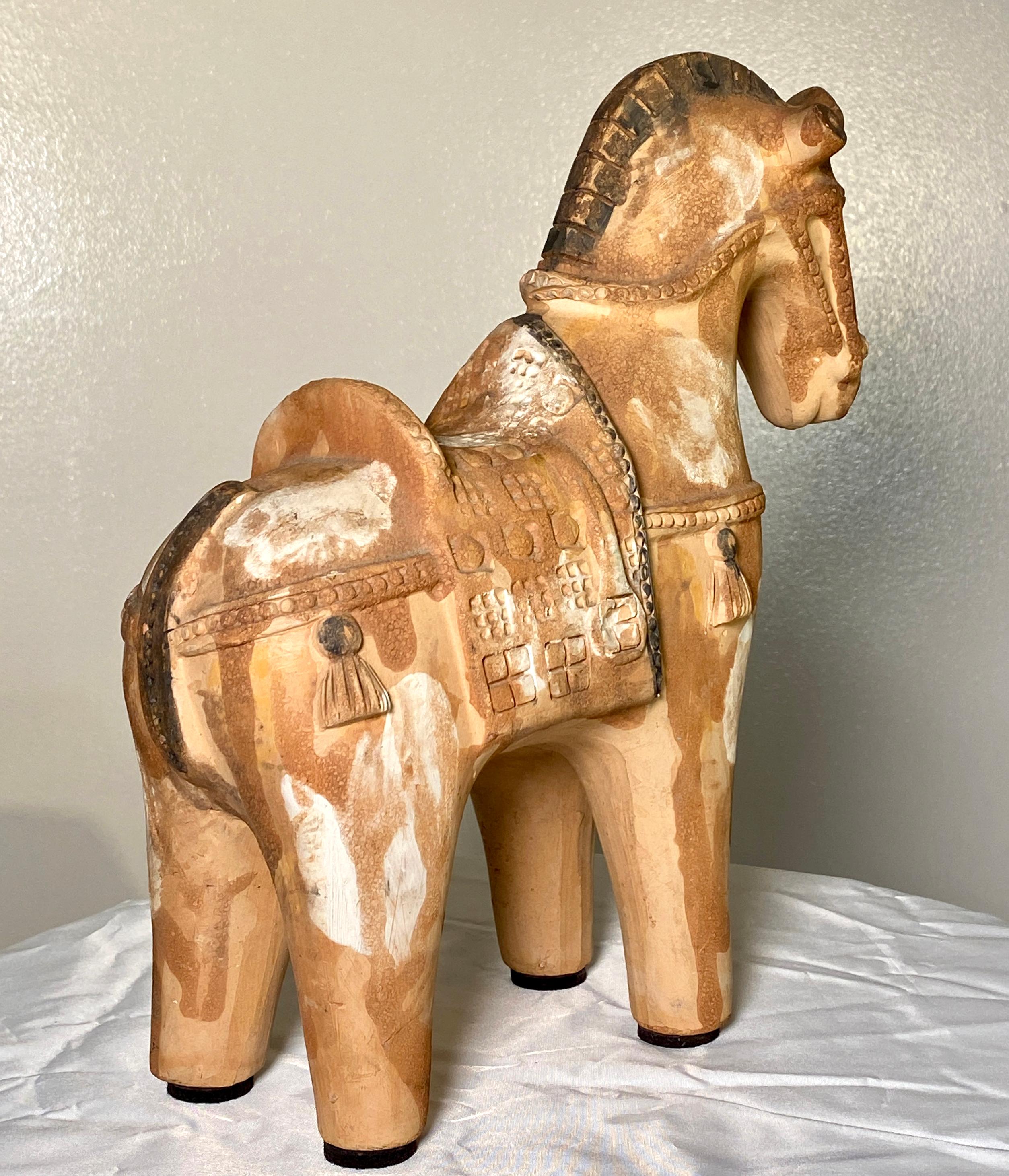Flawless Bitossi Scavo Glazed Horse 1960s In Excellent Condition In South Charleston, WV