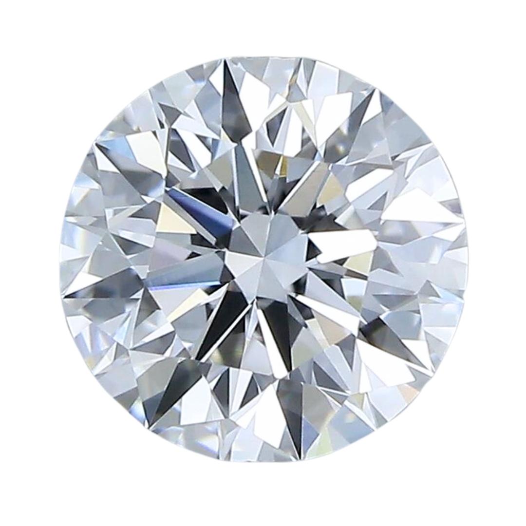 Brilliance impeccable : 1,04 carat diamant rond de taille idéale, certifié GIA en vente 2