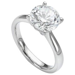 Flawless D Color GIA Certified 1.22 Carat Round Diamond Ring