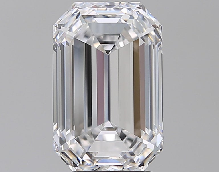 FLAWLESS D Color GIA Certified 4 Carat Emerald Cut Diamond