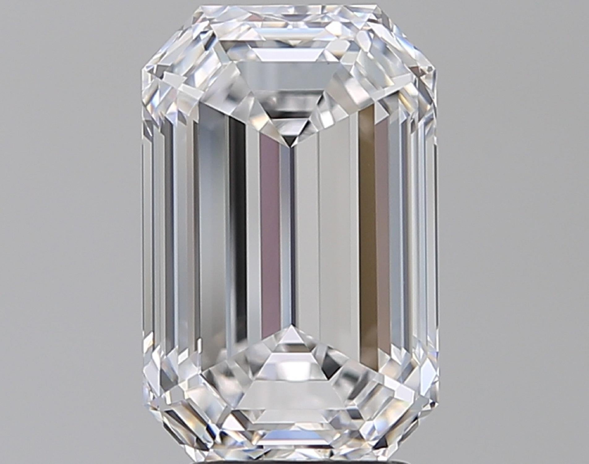 FLAWLESS E Color GIA Certified 4 Carat Emerald Cut Diamond