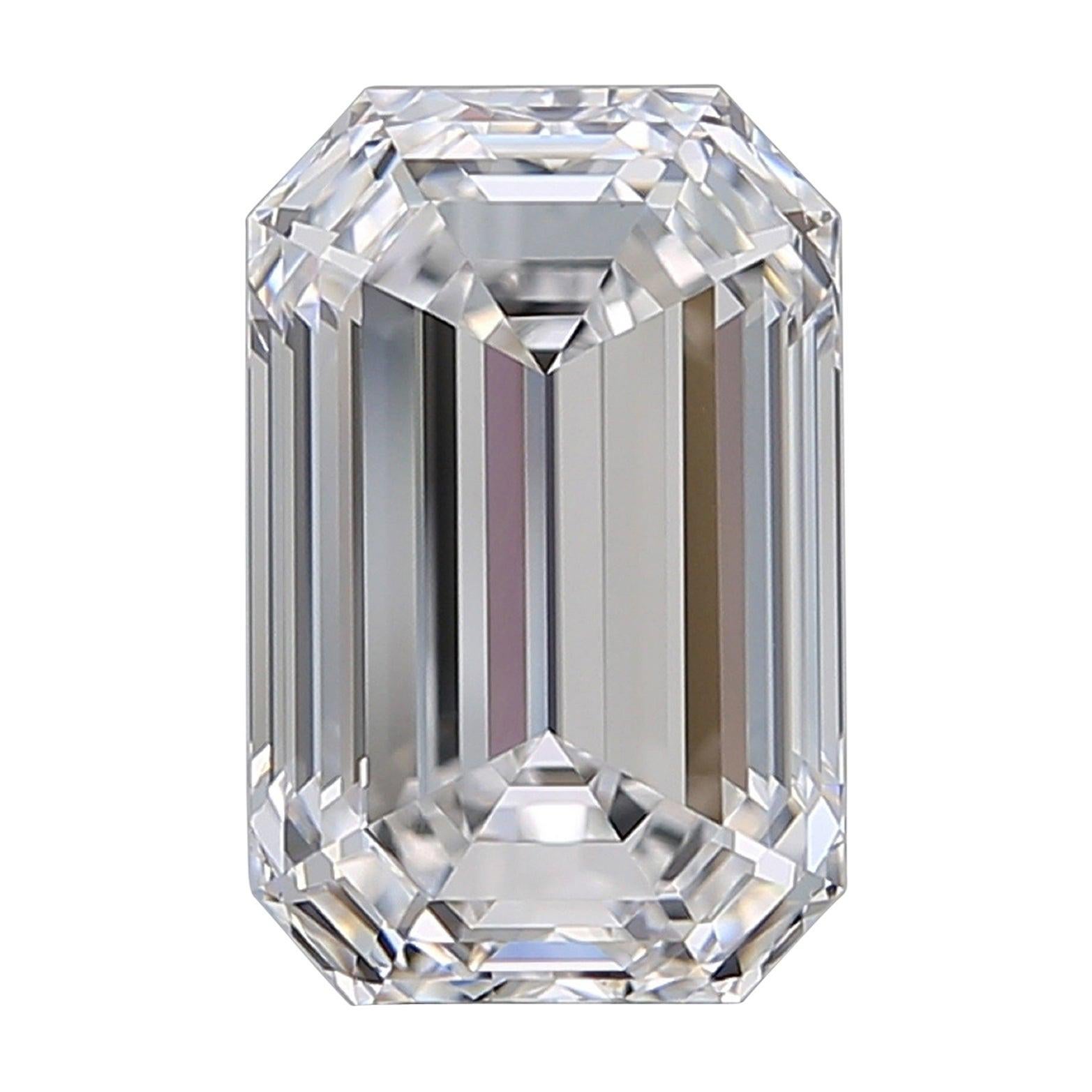 Flawless D Color GIA Certified 4 Carat Emerald Cut Diamond