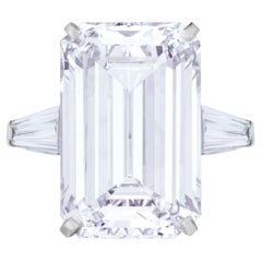 Flawless E Color GIA Certified 4.12 Carat Emerald Cut Diamond