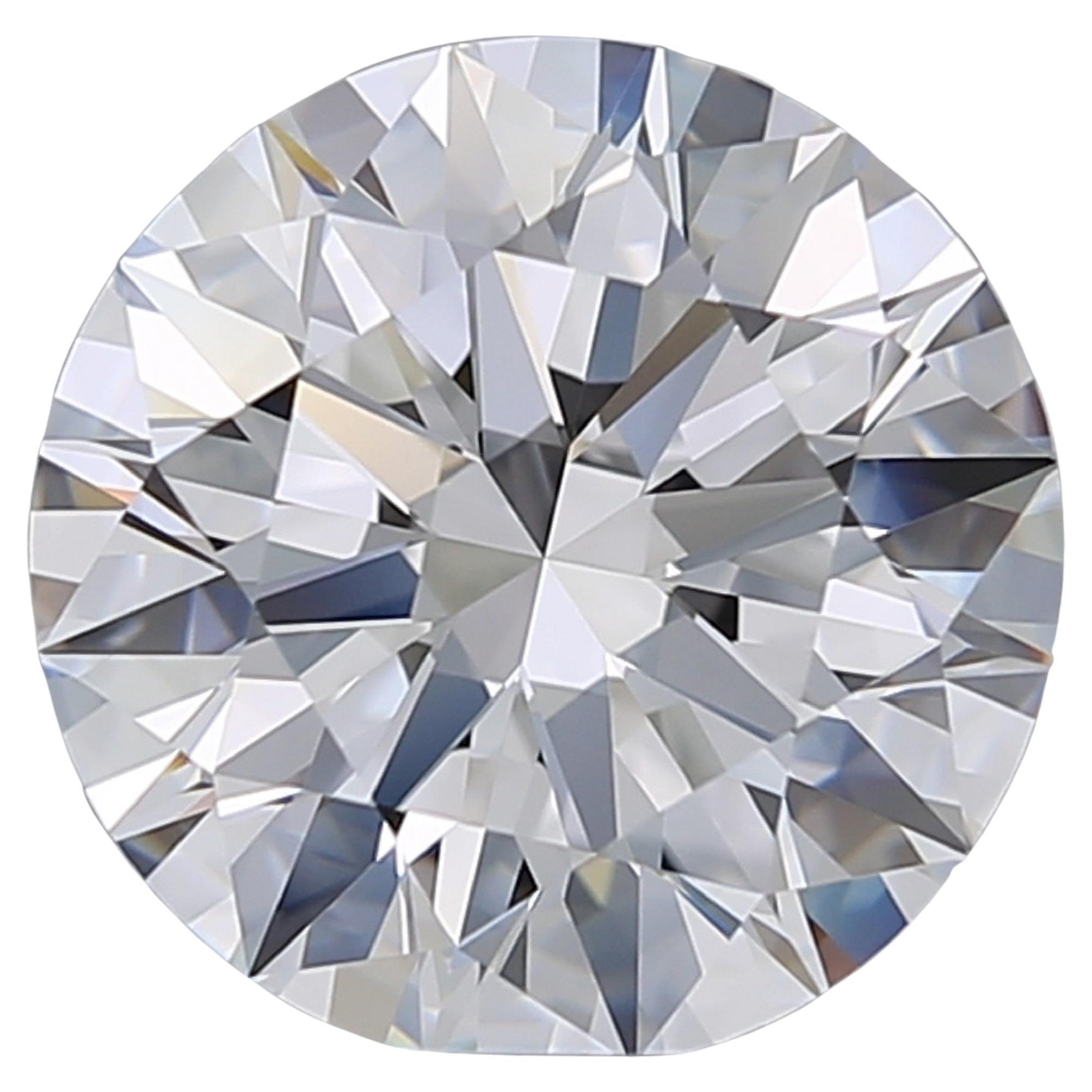 Flawless D Couleur Diamant rond brillant de 5 carats certifié GIA en vente