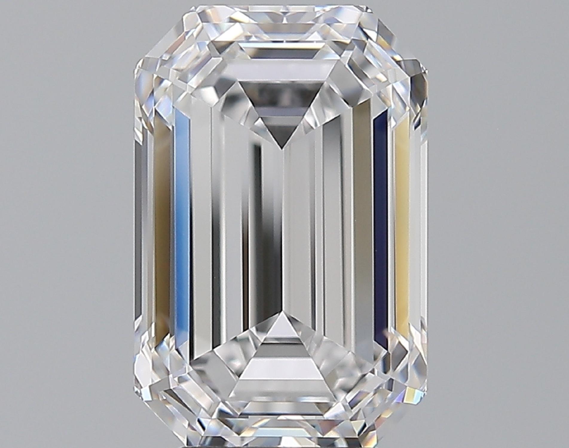 FLAWLESS D Color GIA Certified 5.13 Carat Emerald Cut Diamond 