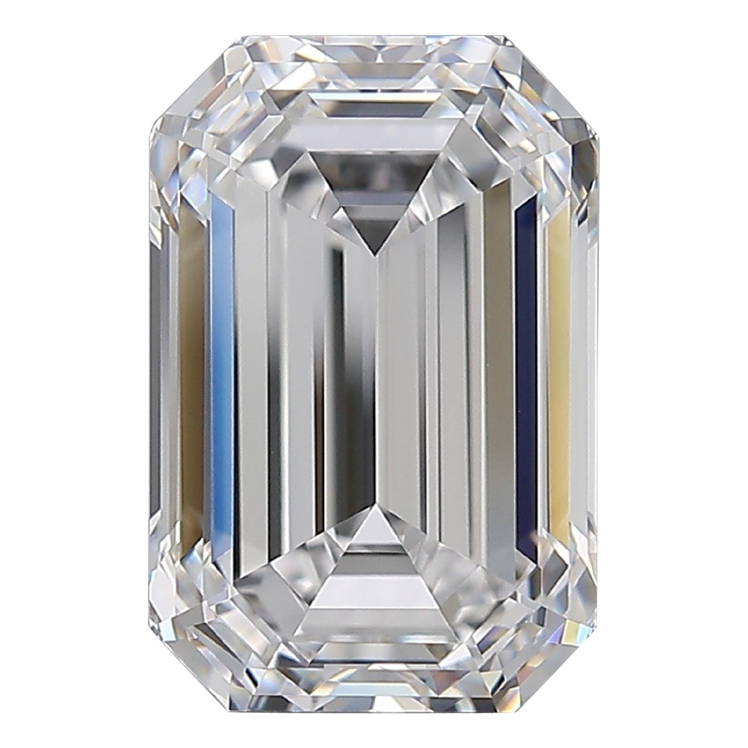 Flawless D Color GIA Certified 5.13 Carat Emerald Cut Diamond