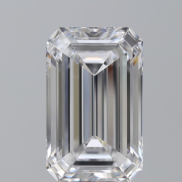 FLAWLESS TYPE 2A GIA 10 11 Carat D Color Emerald Cut Diamond Ring For