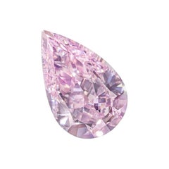 FLAWLESS GIA zertifiziert 10,96 Karat Birnenschliff Fancy Faint Pink Diamant