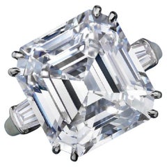 Flawless GIA Certified 3 Carat Asscher Cut Diamond Ring
