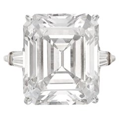 Flawless GIA Certified 5 Carat Emerald Cut Diamond Ring