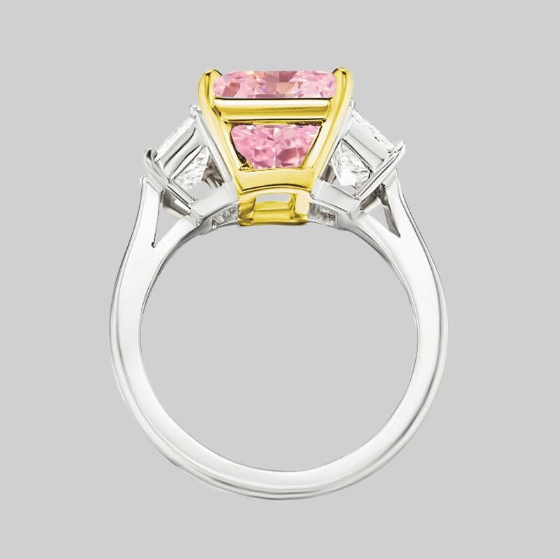 Modern Flawless GIA Certified 8 Carat Fancy Brown Pink Diamond Ring For Sale