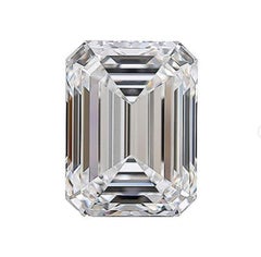 Flawless Hrd Antwerp 5.02 Carat G Rare White Excellent Cut Emerald Cut Diamond