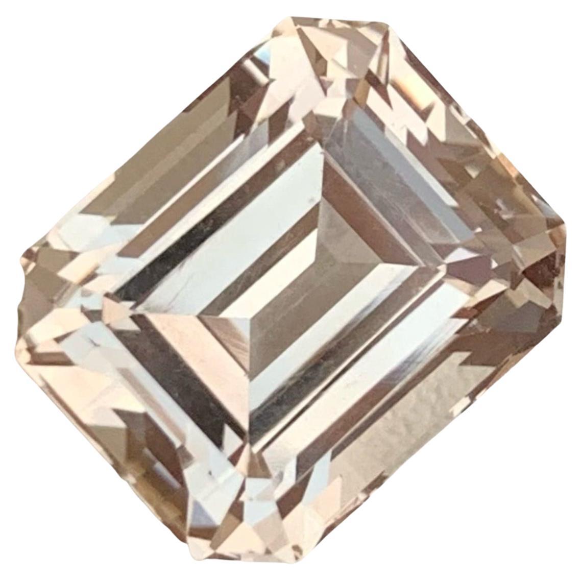 Flawless Imperial Topaz 11.40 carats Emerald Cut Loose Natural Pakistani Gem For Sale