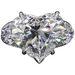 GIA zertifiziert 3 Karat zertifiziert Herzform Diamantring F Farbe VS1 Klarheit