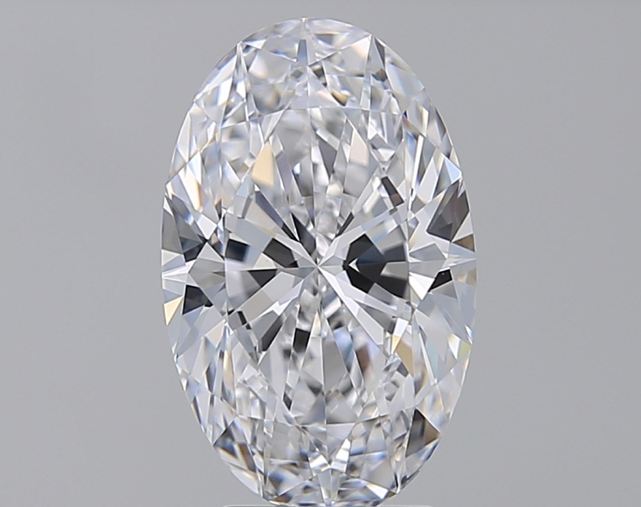 FLAWLESS TYPE IIA 3.30 Carat Oval Diamond 