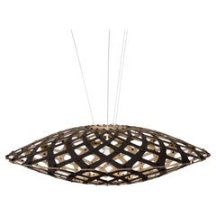 Pendelleuchte „Flax 150“ aus einseitig lackiertem Bambus-Sperrholz von David Trubridge