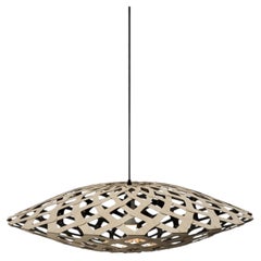 Pendelleuchte „Flax 80“ aus einseitig lackiertem Bambus-Sperrholz von David Trubridge