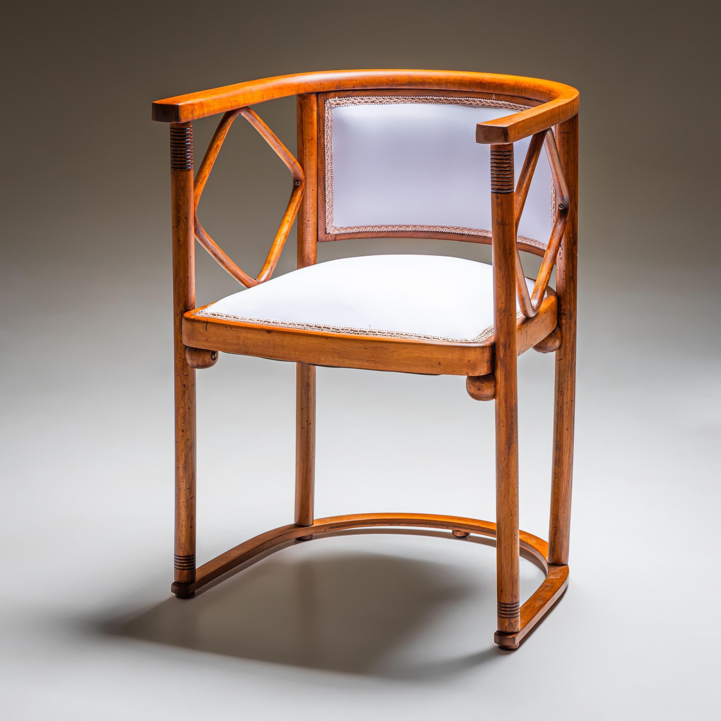 Early 20th Century Fledermaus Armchair by Josef Hoffmann, Design circa 1905 For Sale