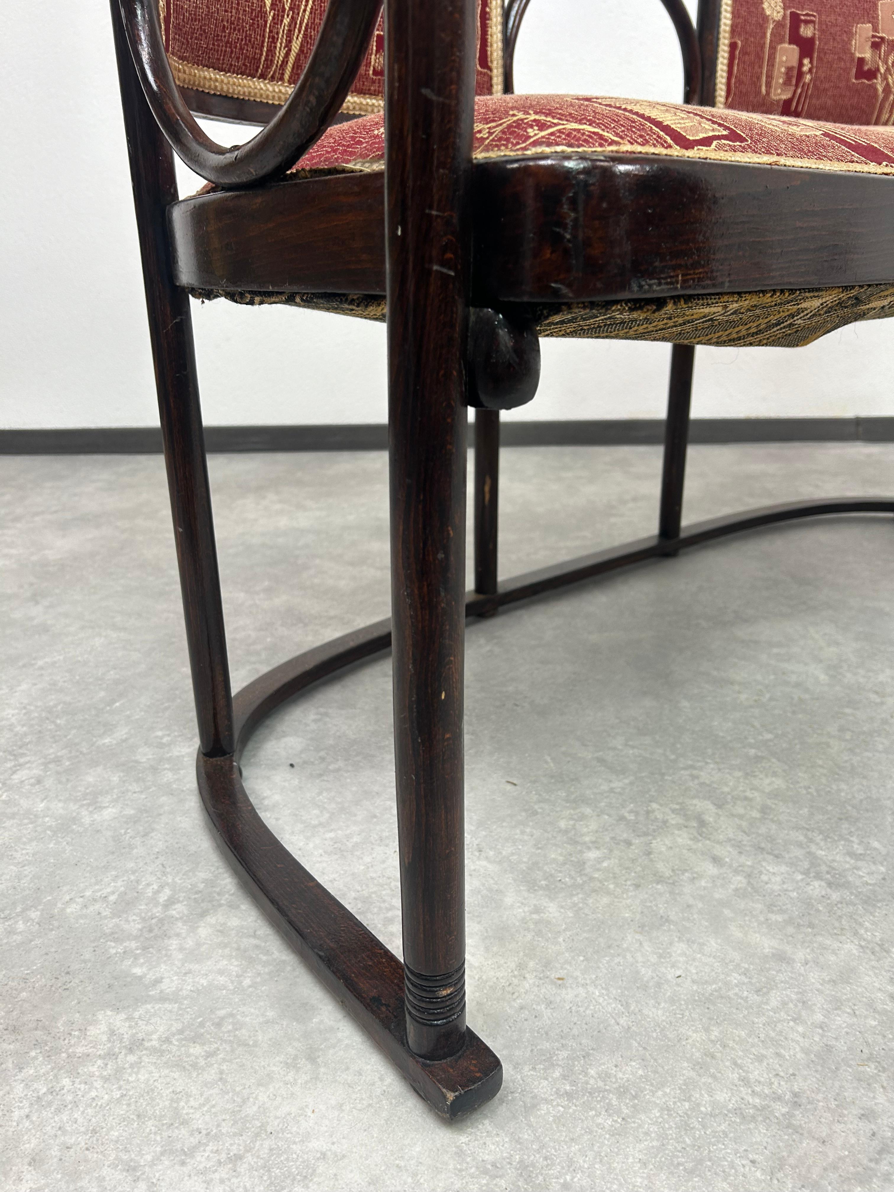Fledermaus bench no.728 by arch.Josef Hoffmann For Sale 3